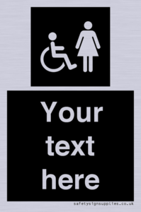 Custom information: black panel disabled and female